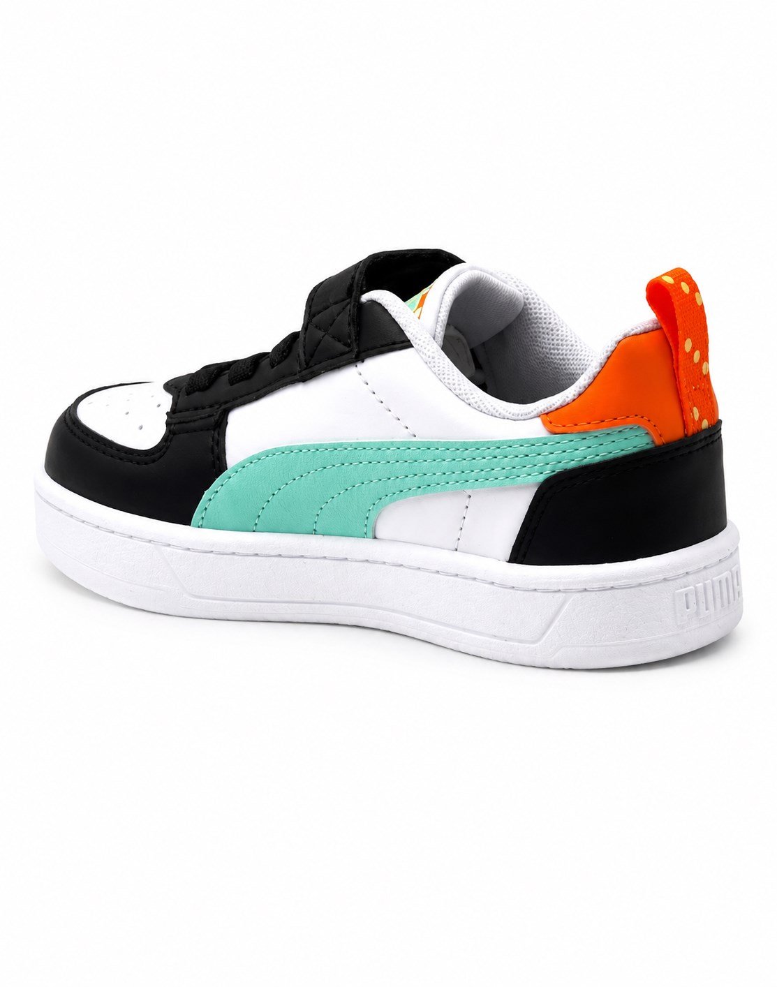 Puma Caven 2.0 Playdate Günlük Cırtlı  Çocuk Spor Ayakkabı Beyaz - Siyah - Mint
