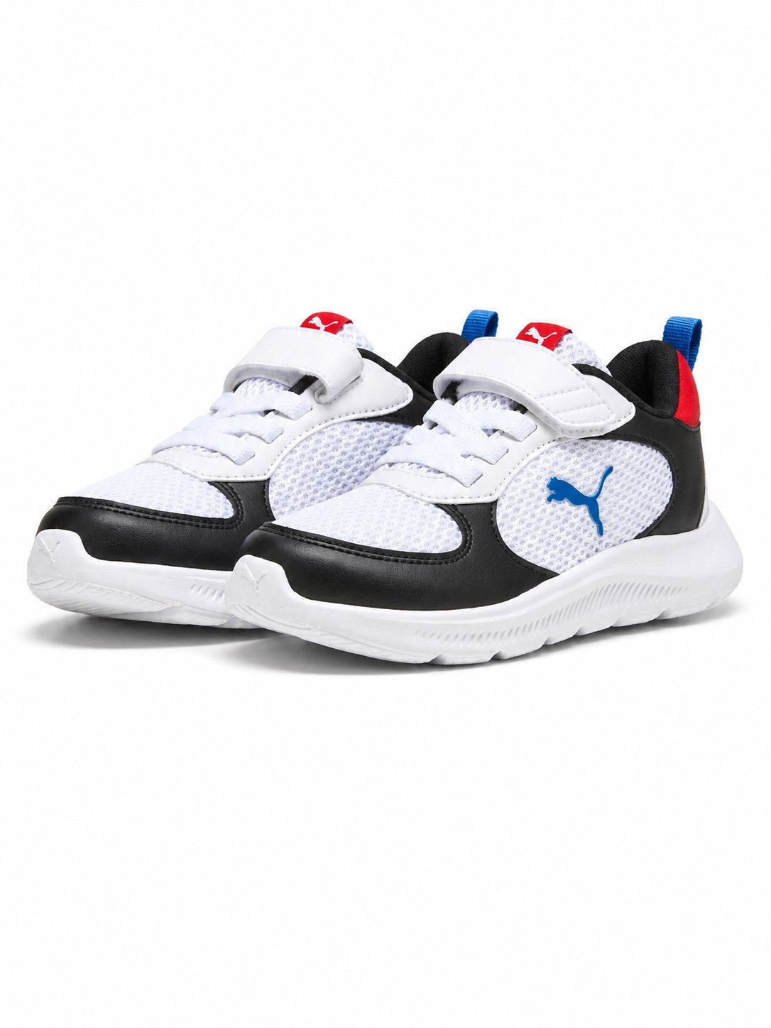 Puma Çocuk Ayakkabısı Fun Racer 2 AC+ Hafif Cırt Cırtlı Sneaker SİYAH - BEYAZ