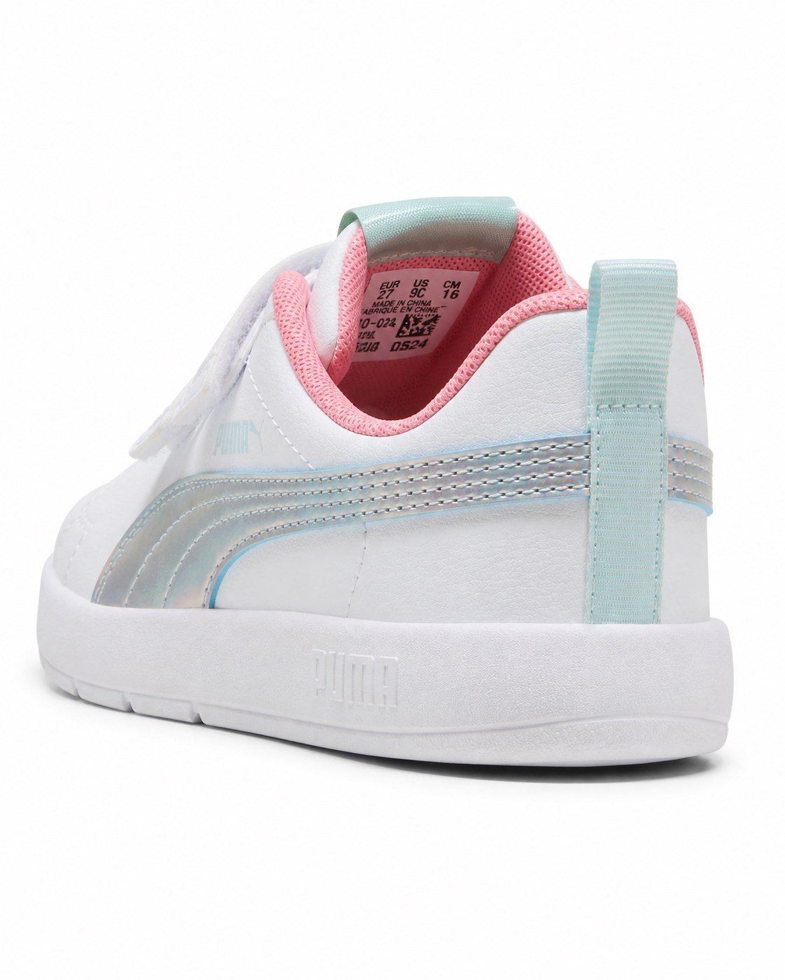 Puma Courtflex V3 Space Belle V Kız Çocuk Sneaker Spor Ayakkabı BEYAZ