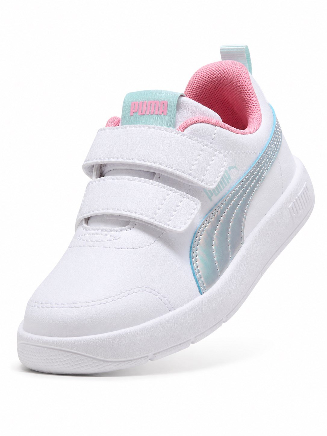 Puma Courtflex V3 Space Belle V Kız Çocuk Sneaker Spor Ayakkabı BEYAZ