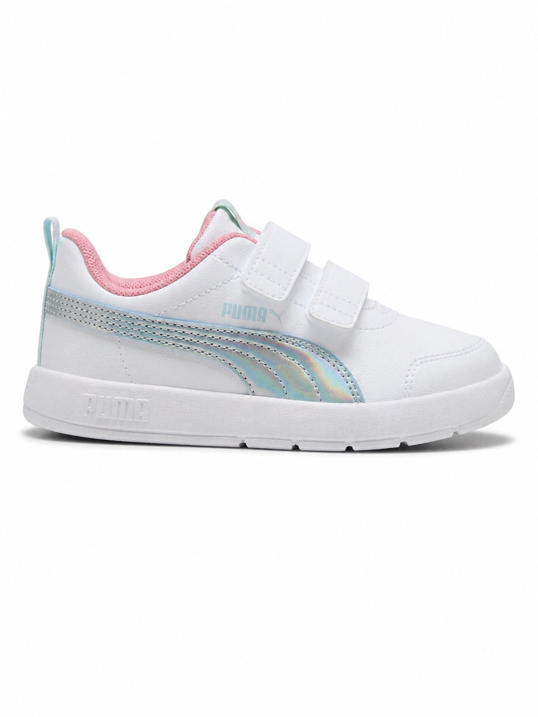 Puma Courtflex V3 Space Belle V Kız Çocuk Sneaker Spor Ayakkabı BEYAZ