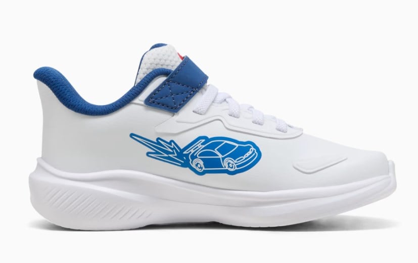 Puma Erkek Çocuk Bmw Baskı Deri Cırtlı Ayakkabı 28-35 BEYAZ