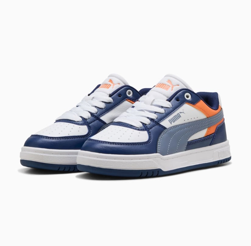 Puma Erkek Çocuk  Caven III Block Jr Sneaker Spor Ayakkabı 35-39 BEYAZ - GRİ