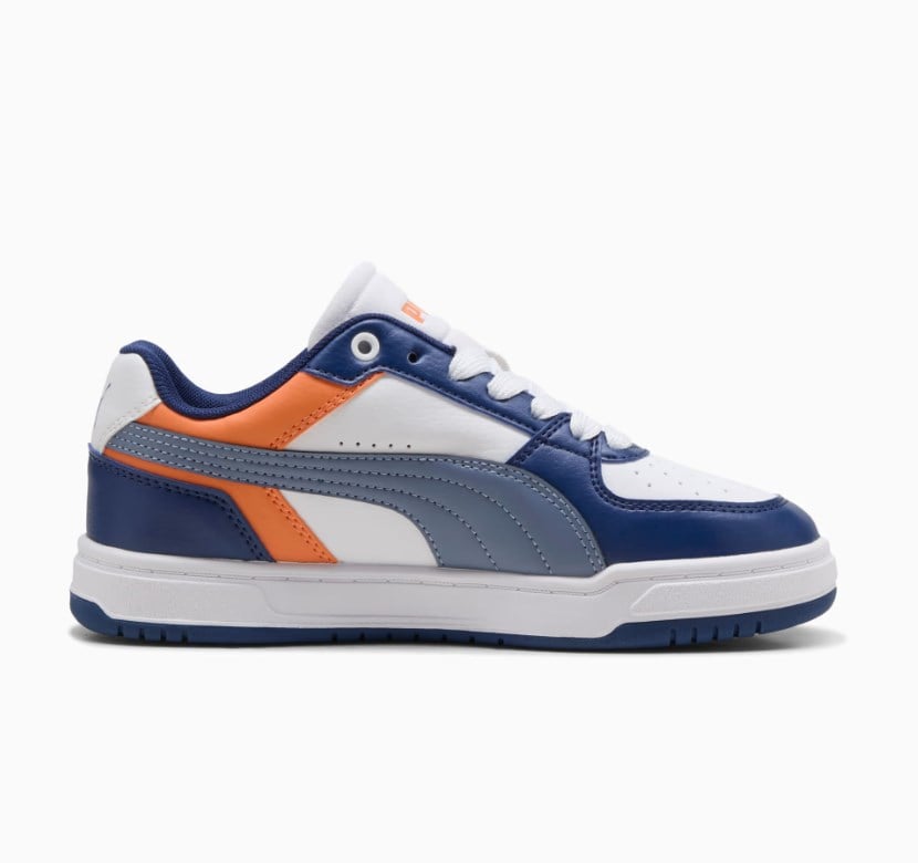 Puma Erkek Çocuk  Caven III Block Jr Sneaker Spor Ayakkabı 35-39 BEYAZ - GRİ