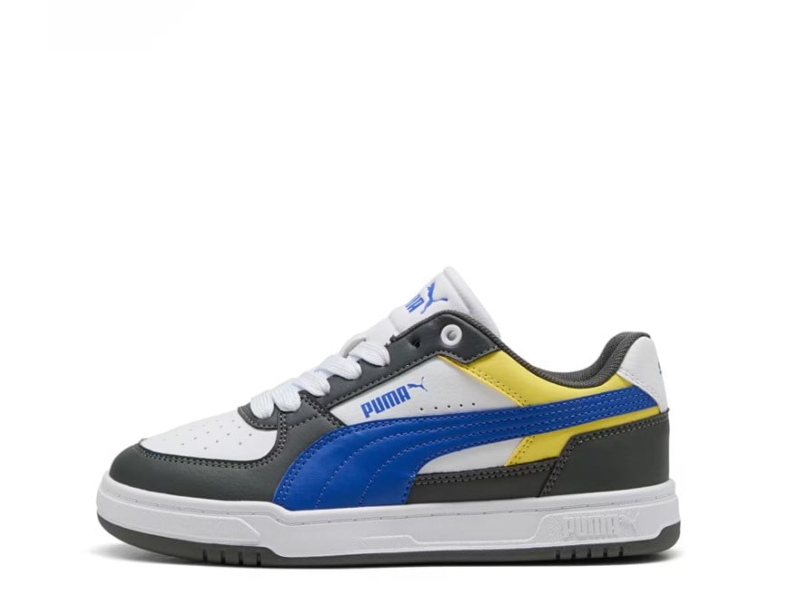 Puma Erkek Çocuk  Caven III Block Jr Sneaker Spor Ayakkabı 35-39 BEYAZ - LACİVERT