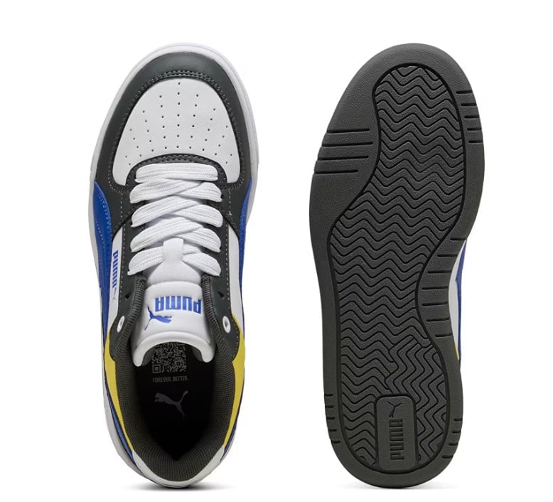Puma Erkek Çocuk  Caven III Block Jr Sneaker Spor Ayakkabı 35-39 BEYAZ - LACİVERT