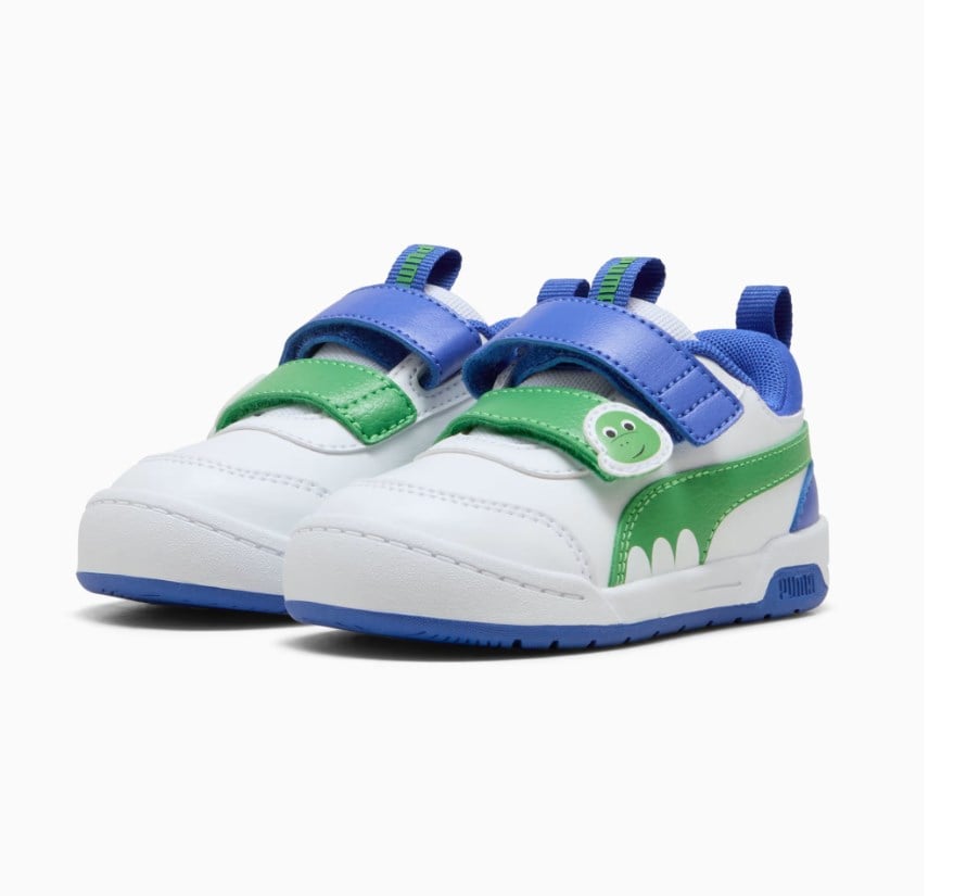Puma Erkek Çocuk Multiflex 2 Dino V Spor Ayakkabı 22-27 BEYAZ - MAVİ