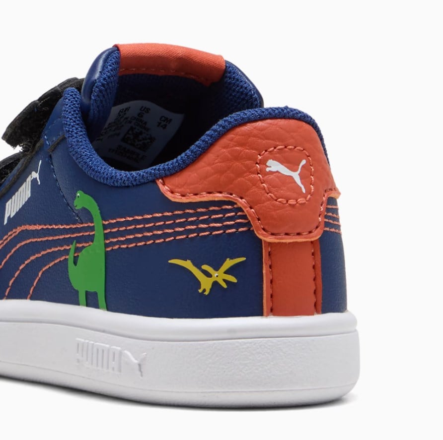 Puma Erkek Çocuk  Smash 3.0 Dino V Çocuk Spor Ayakkabı 22-27 LACİVERT
