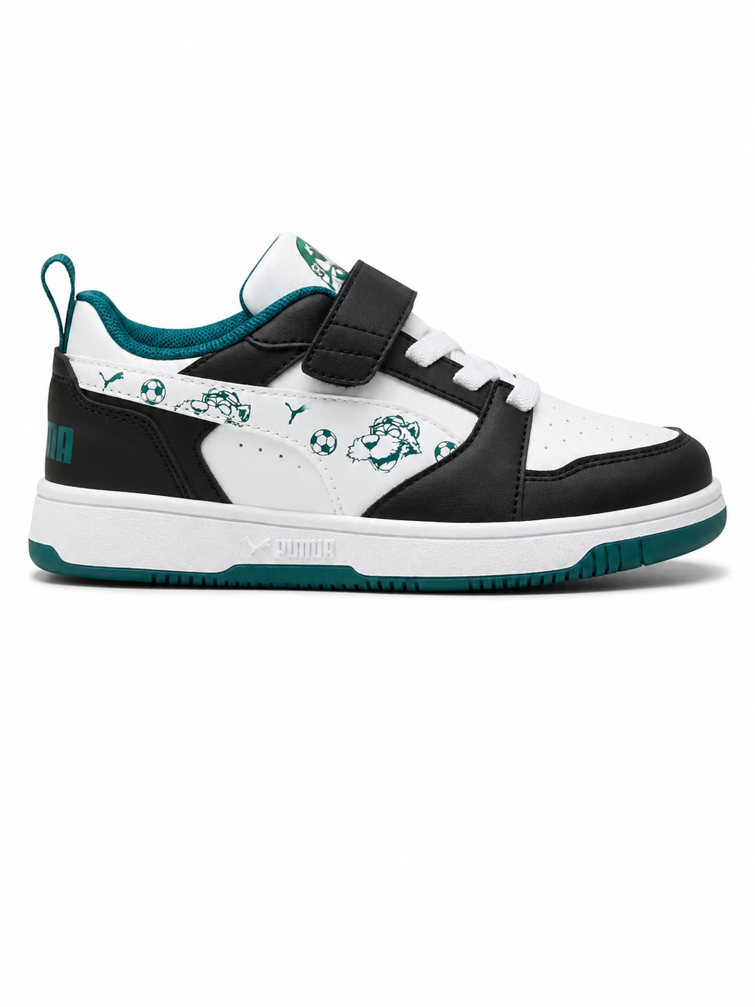 Puma Erkek Çocuk  Super Puma Rebound V6 Low Günlük Sneaker Spor Ayakkabı 28-35 BEYAZ - NİL