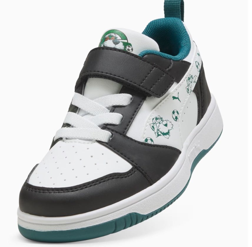 Puma Erkek Çocuk  Super Puma Rebound V6 Low Günlük Sneaker Spor Ayakkabı 28-35 BEYAZ - NİL