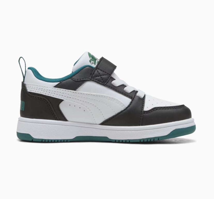Puma Erkek Çocuk  Super Puma Rebound V6 Low Günlük Sneaker Spor Ayakkabı 28-35 BEYAZ - NİL