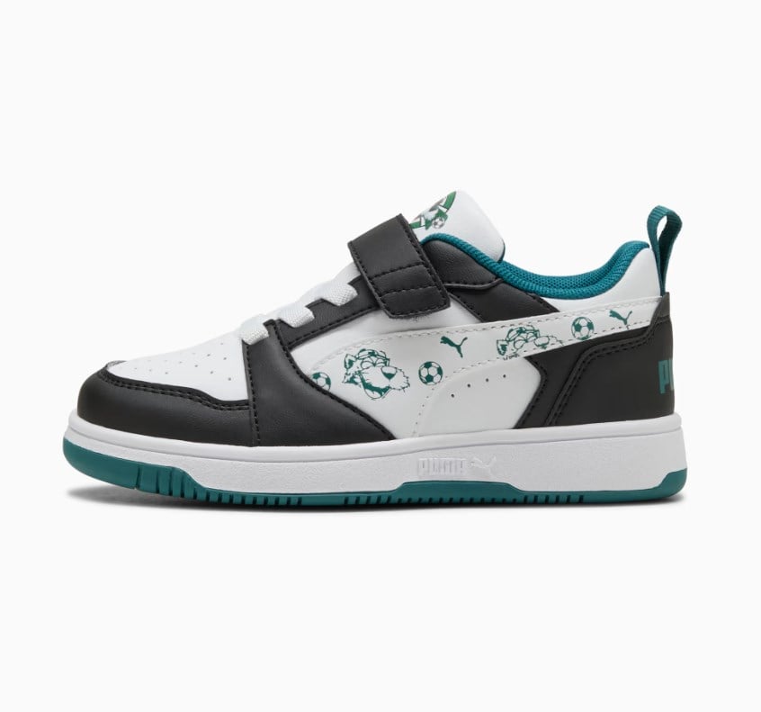 Puma Erkek Çocuk  Super Puma Rebound V6 Low Günlük Sneaker Spor Ayakkabı 28-35 BEYAZ - NİL