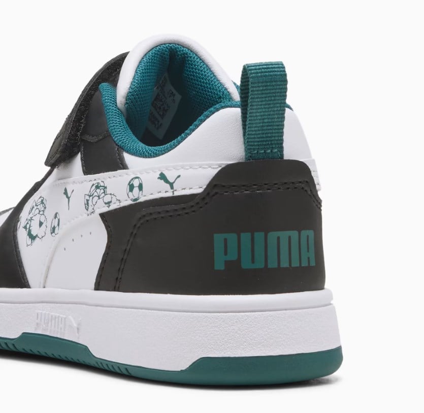 Puma Erkek Çocuk  Super Puma Rebound V6 Low Günlük Sneaker Spor Ayakkabı 28-35 BEYAZ - NİL
