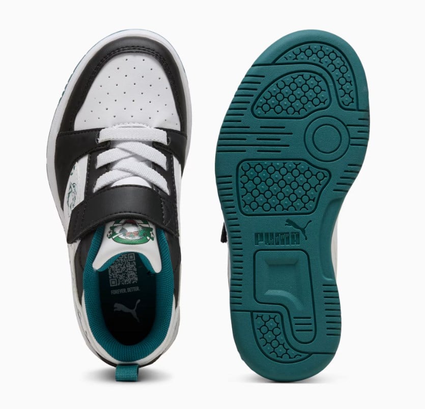 Puma Erkek Çocuk  Super Puma Rebound V6 Low Günlük Sneaker Spor Ayakkabı 28-35 BEYAZ - NİL