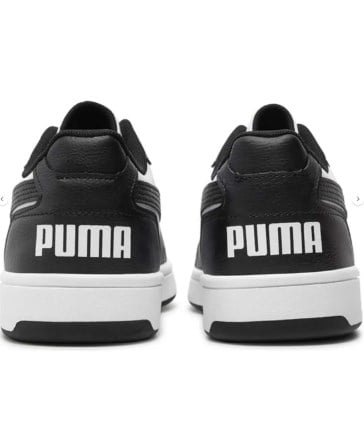 Puma Erkek Çocuk Yanları Renkli Spor Ayakkabı 35-39 BEYAZ - SİYAH