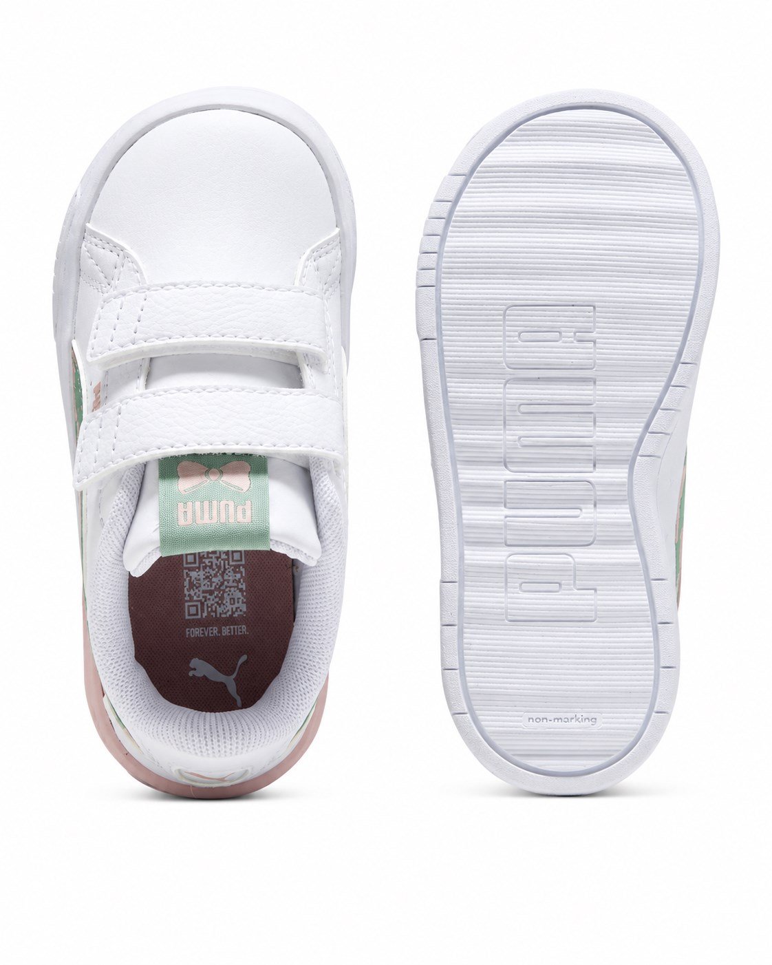 Puma Jada Classic Girly V PS Kız Çocuk Spor Ayakkabı BEYAZ - YOSUN - LAVANTA