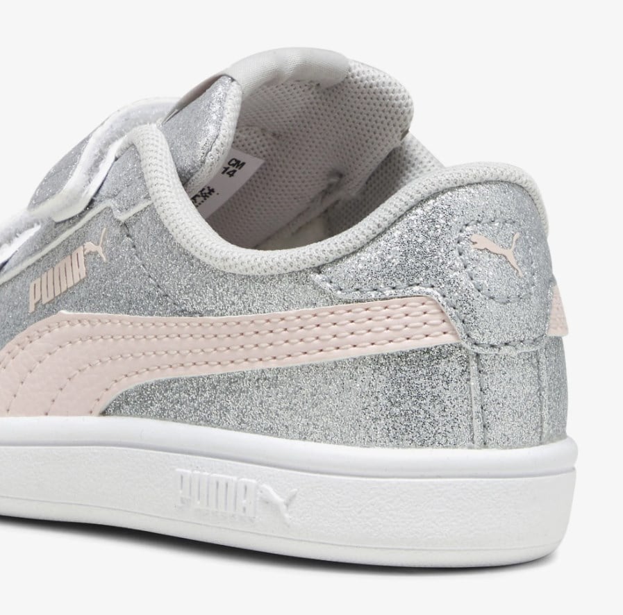Puma Kız Çocuk  Glitz Glam V Ps Parlak Spor Ayakkabı 22-27 Yaş GÜMÜŞ