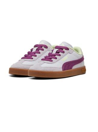 Puma Kız Çocuk  Palermo Leather Mor Detaylı  Sneaker Spor Ayakkabı 28-35 MOR