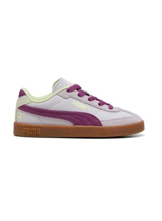 Puma Kız Çocuk  Palermo Leather Mor Detaylı  Sneaker Spor Ayakkabı 28-35 MOR