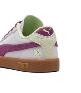 Puma Kız Çocuk  Palermo Leather Mor Detaylı  Sneaker Spor Ayakkabı 28-35 MOR