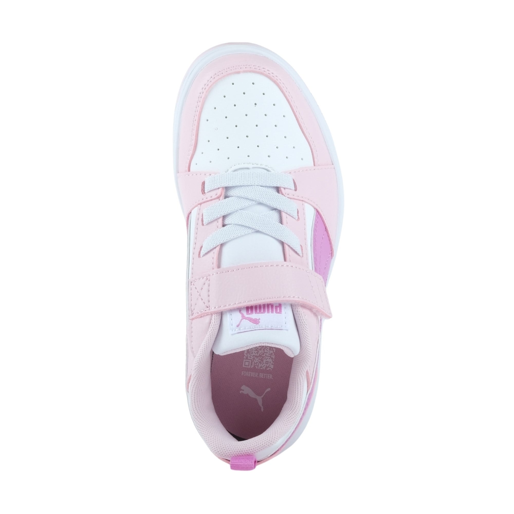 Puma Kız Çocuk  Rebound V6 Lo Cırt Cırtlı Günlük Ayakkabı 28-35 PEMBE