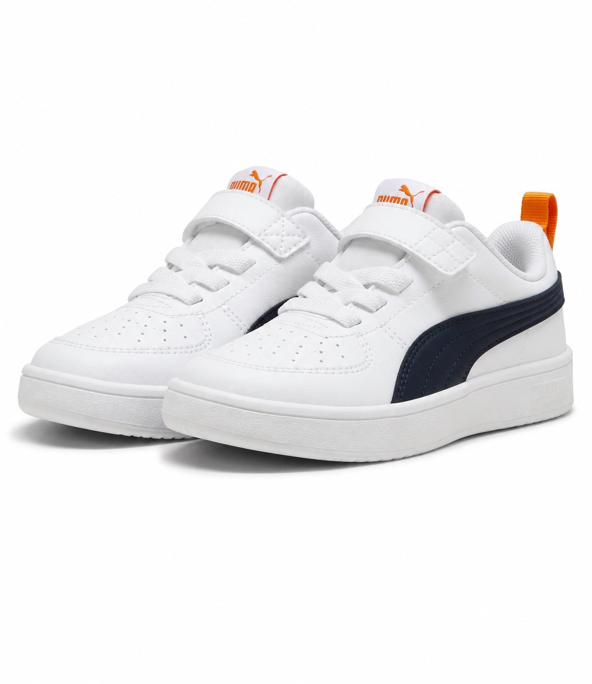Puma Rickie AC+ PS Cırtlı Çocuk Spor Ayakkabı Sneaker LACİVERT - BEYAZ