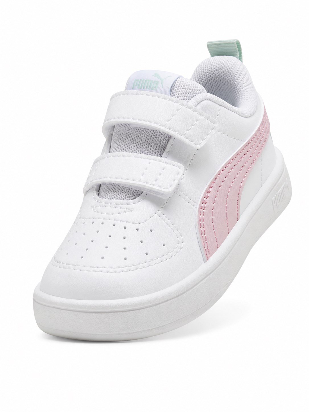 Puma Rickie V PS Cırt Cırtlı  Kız Çocuk Spor Ayakkabı BEYAZ