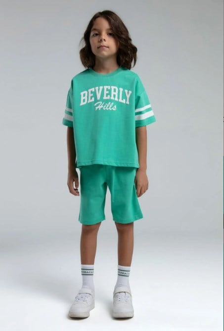 Rolypoly Erkek Çocuk Beverly Baskı Çizgili Takım 2-8 Yaş MİNT
