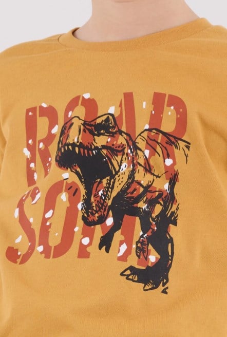 Rolypoly Erkek Çocuk Roar Baskı Takım 8-15 Yaş HARDAL