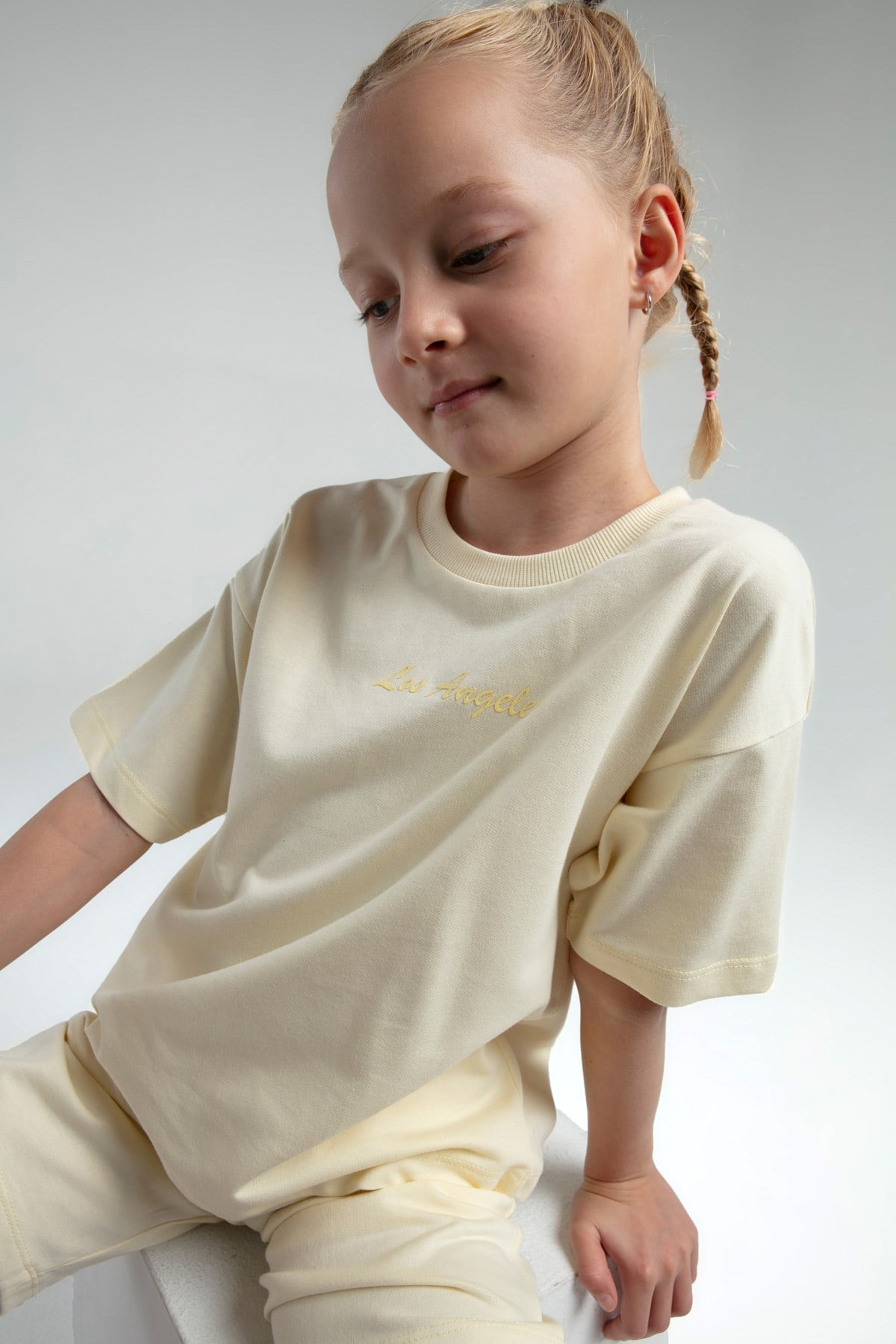 Rolypoly Kız Çocuk Basic Şortlu  Takım 2-8  Yaş LİMON