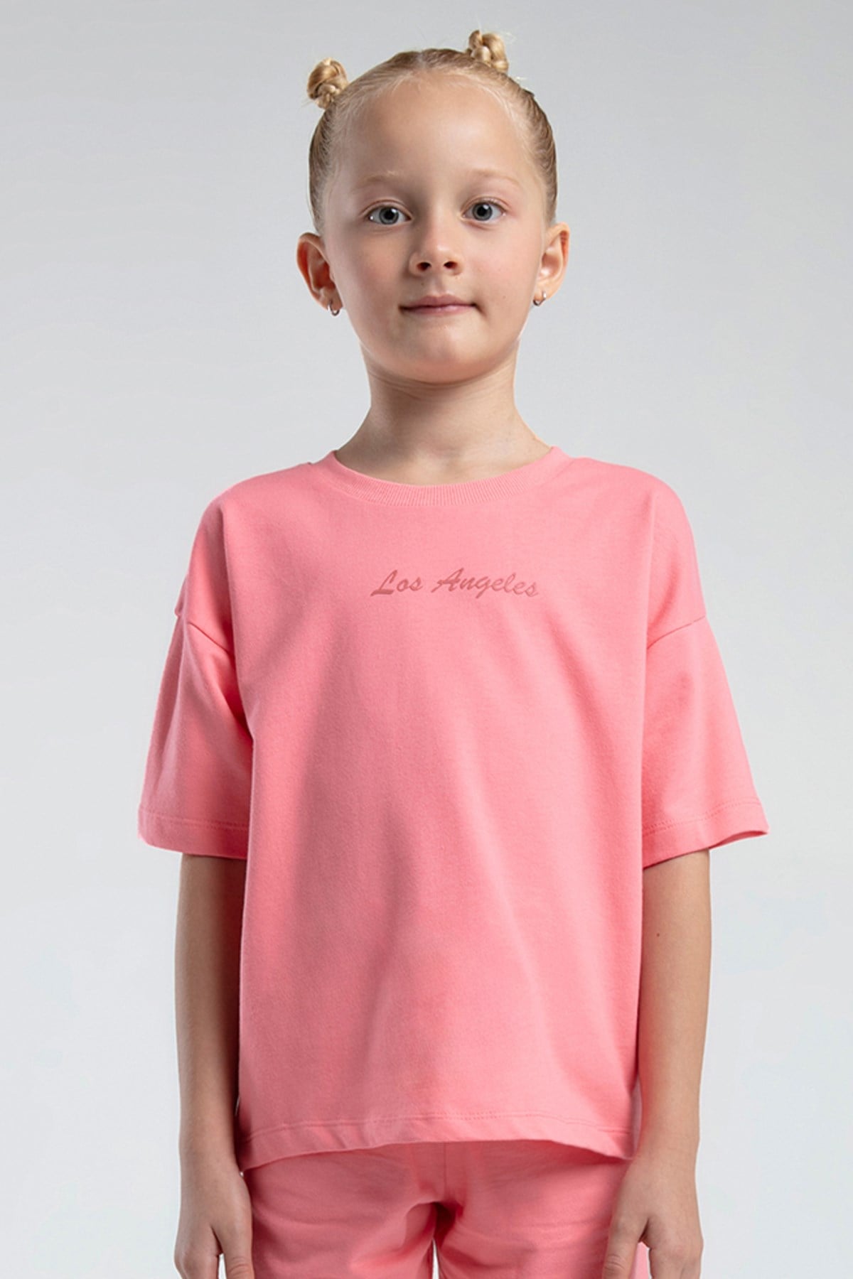 Rolypoly Kız Çocuk Basic Şortlu  Takım 2-8  Yaş NEON PEMBE