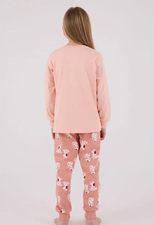 Rolypoly Kız Çocuk Cutest Baskı Pijama  Takımı  2-8  Yaş AÇIK SOMON