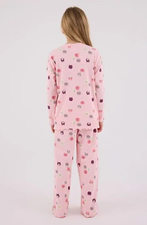 Rolypoly Kız Çocuk Kedi Baskı Fitilli  Takım 2-8  Yaş AÇIK PEMBE