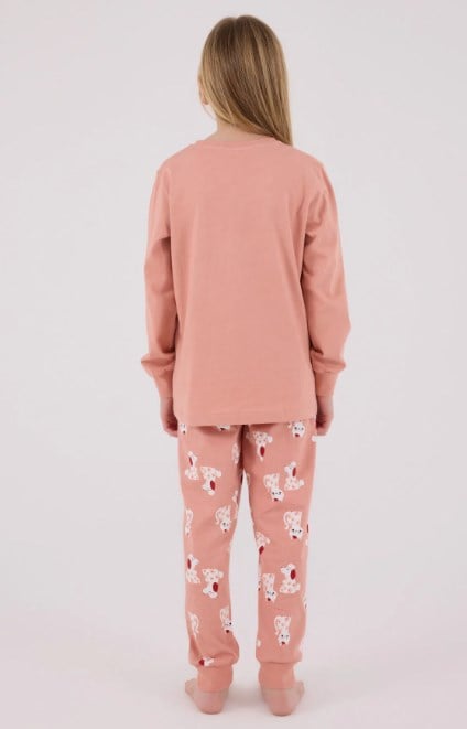 Rolypoly Kız Çocuk Live Kedi Baskı Pijama Takımı  2-8  Yaş PEMBE