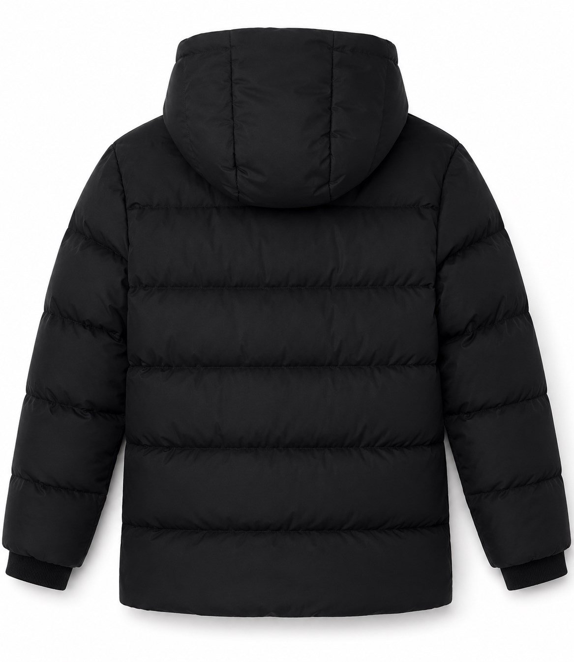 Sisley Young Erkek Çocuk Kapüşonlu Şişme Mont 6-14 Yaş SİYAH