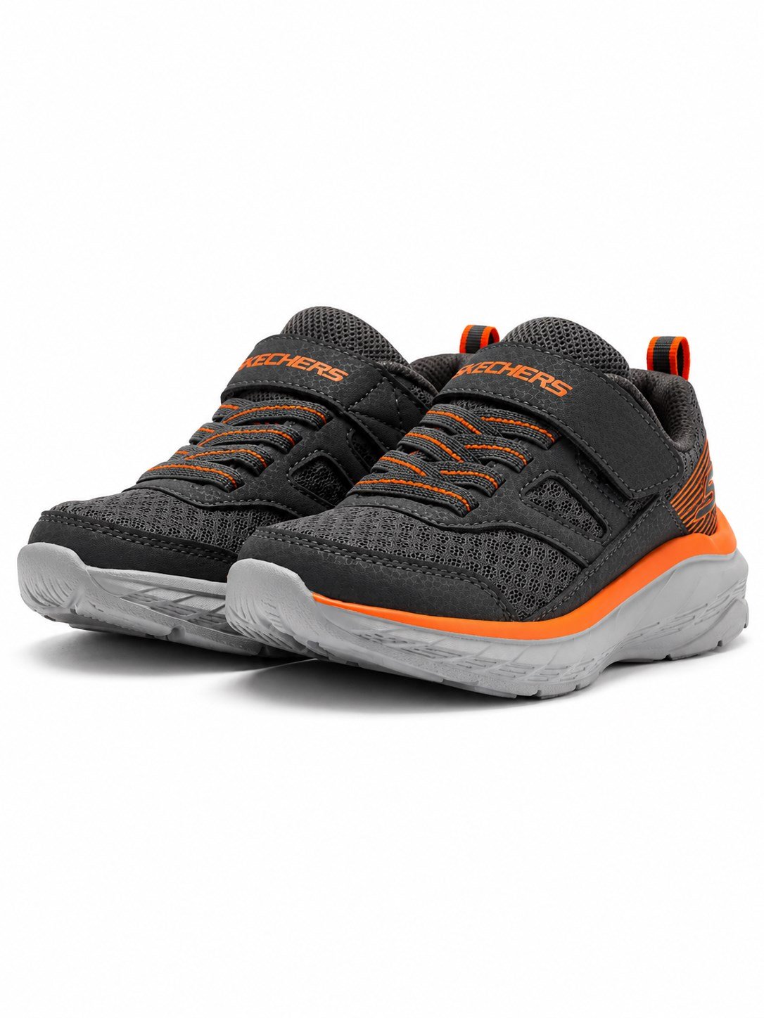 Skechers Erkek Çocuk Gri Spor Ayakkabı GRİ - TURUNCU