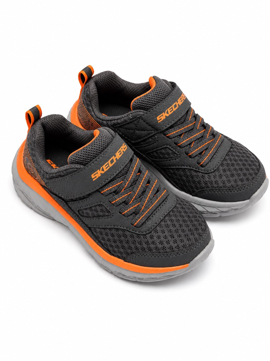 Skechers Erkek Çocuk Gri Spor Ayakkabı GRİ - TURUNCU