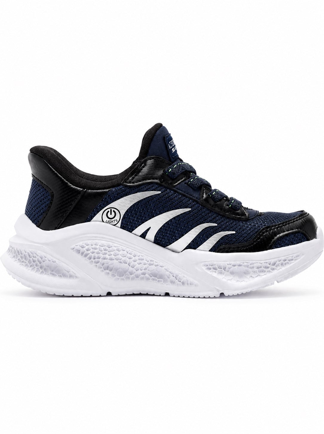 Skechers Erkek Çocuk Meteor Lights Spor Ayakkabı LACİVERT - SİYAH