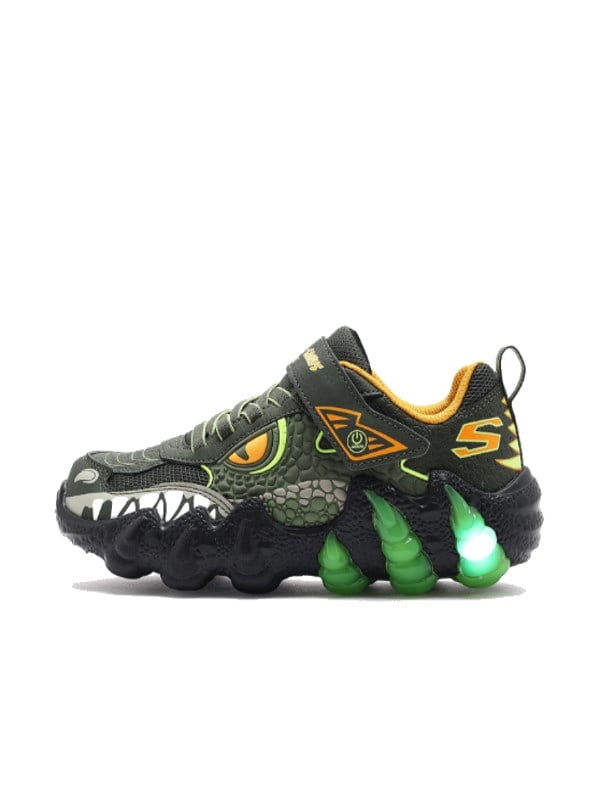 Skechers Erkek Çocuk Timsah Model Işıklı Spor Ayakkabı ZEYTİN YEŞİLİ