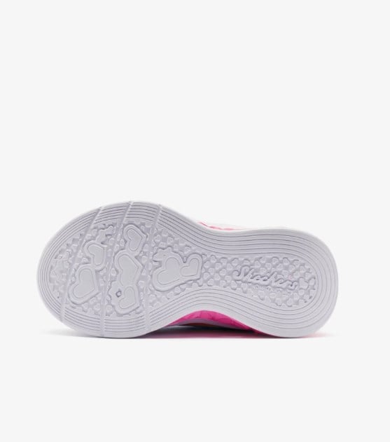 Skechers Kız Çocuk Kalp Taban Işıklı Spor Ayakkabı LAVANTA - AÇIK MAVİ