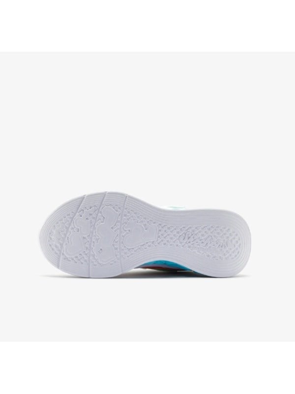 Skechers Kız Çocuk Kalpli Işıklı Spor Ayakkabı BEYAZ FİGÜRLÜ