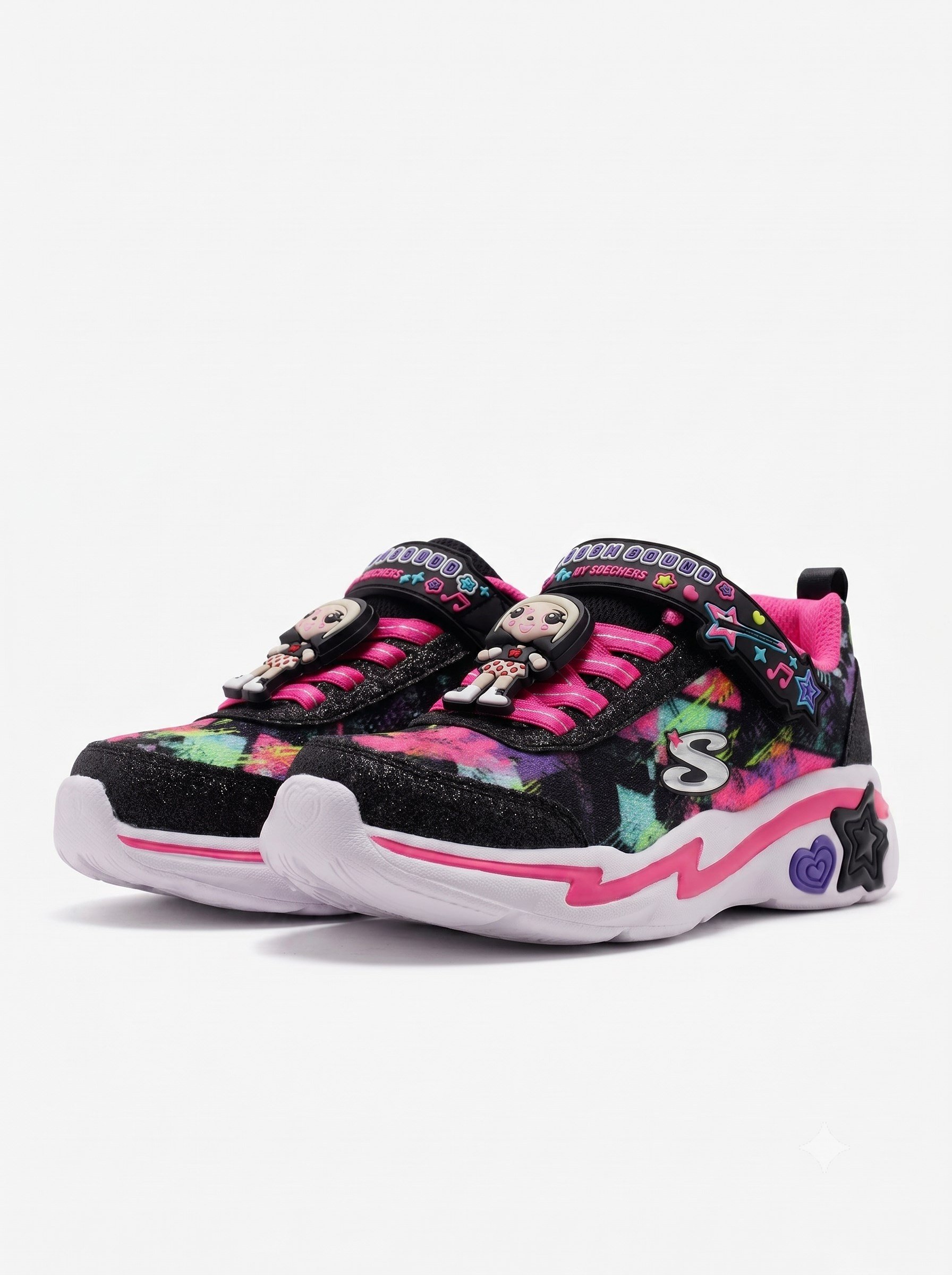 Skechers Kız Çocuk Karakterli Spor Ayakkabısı SİYAH