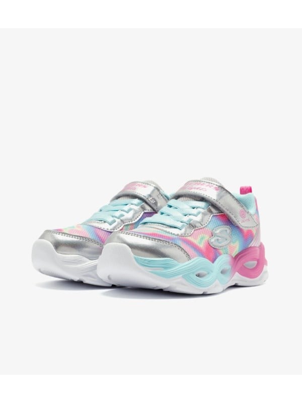Skechers Kız Çocuk Renkli Işıklı Spor Ayakkabı GÜMÜŞ