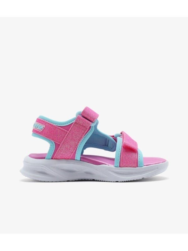 Skechres Kız Çocuk Pembe Mavi Işıklı Sandalet PEMBE - MAVİ