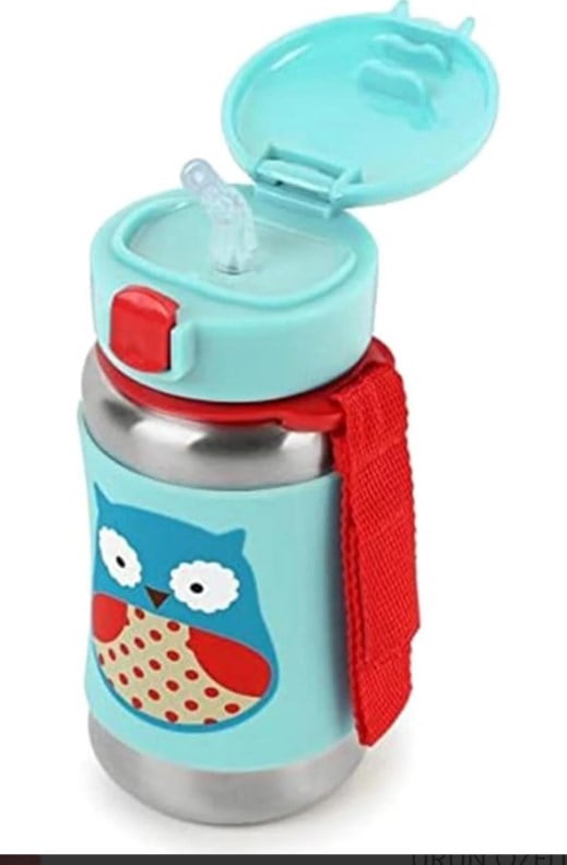Skin Hop Erkek Çocuk Pipetli Baykuş Detaylı Suluk ÇOK RENKLİ