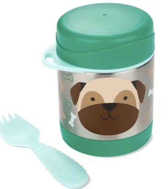 Skip Hop Erkek Çocuk Paslanmaz Çelik Köpek Baskı Termos ÇOK RENKLİ