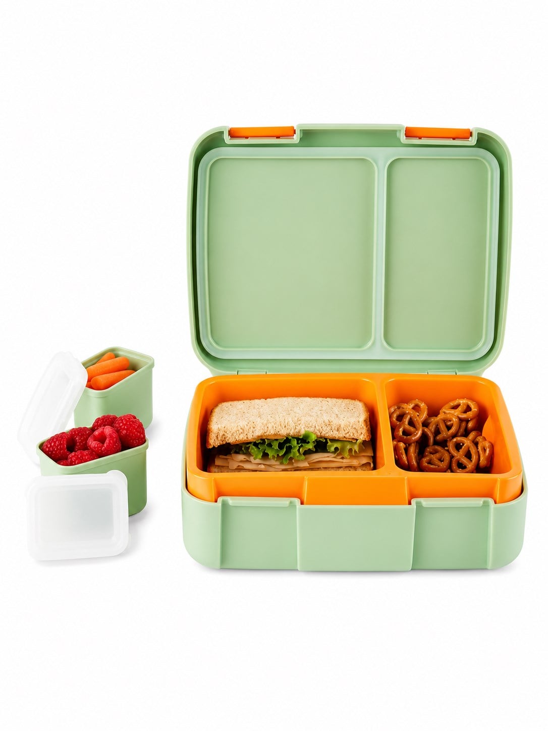 Skip Hop Zoo Bento Bölmeli Çocuk Beslenme Kutusu - Rakun ÇOK RENKLİ