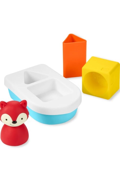skip Hop Zoo Şekil Sıralayıcı ve İstifleyici Banyo Botu - Tilki ÇOK RENKLİ