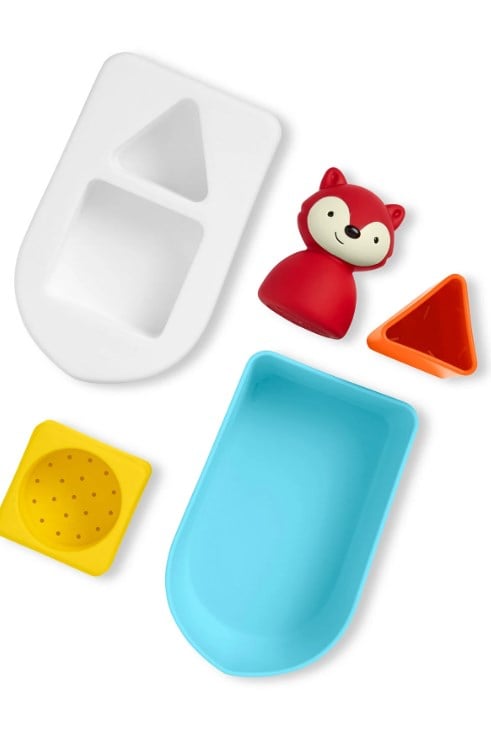 skip Hop Zoo Şekil Sıralayıcı ve İstifleyici Banyo Botu - Tilki ÇOK RENKLİ