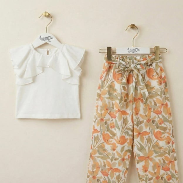 Sweetme Kız Çocuk Pantolonlu Takım 2-5 Yaş HAKİ